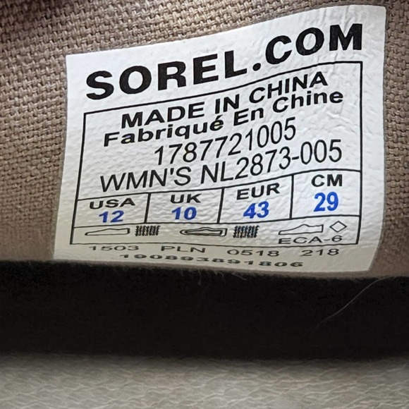 Sorel Womens Campsneak Slip On Sneaker Size 12 Loafers Flats Kettle Grey Suede - Picture 9 of 9